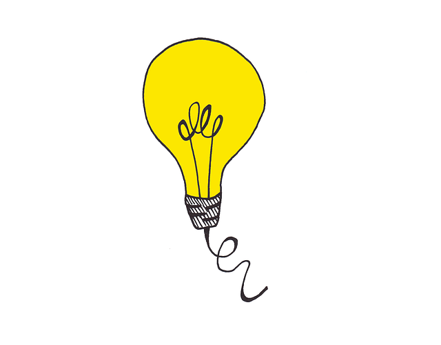 疑問を解決するイメージ、電球のイラスト