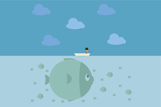 釣りの基本的なステップをイラストで解説し、竿の持ち方やキャストの姿勢を示すイメージ