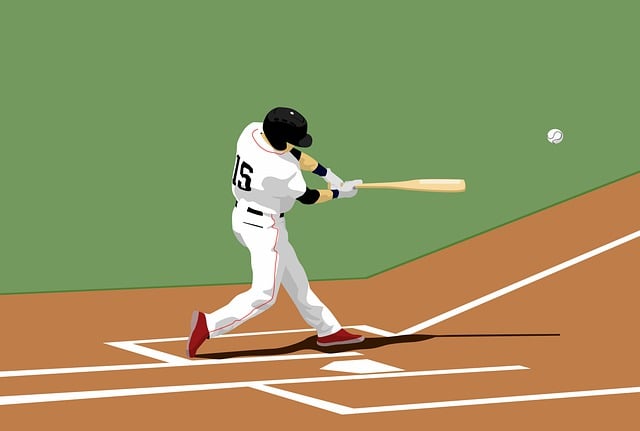 野球の練習中にストレッチをする選手たち、怪我予防のイメージ