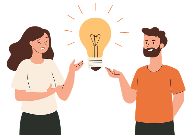 疑問が解決してスッキリした人のイメージ