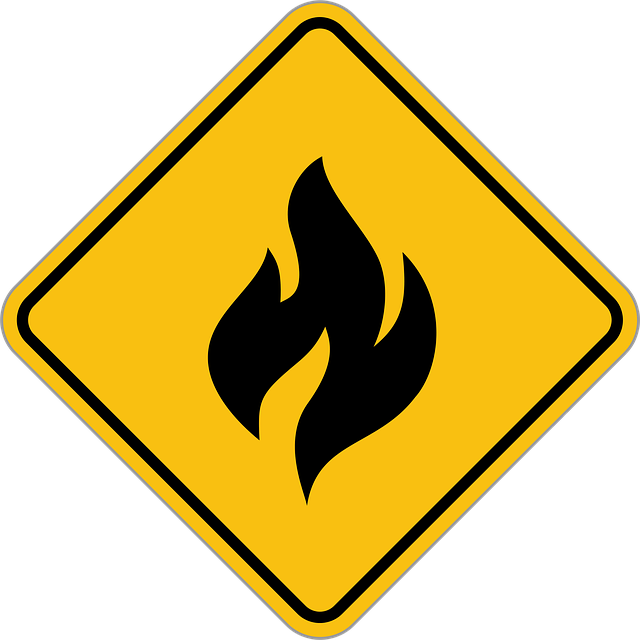 料理中の注意点を指し示すイラスト