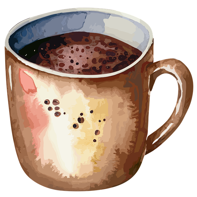 ドリップコーヒーを淹れる手順を示すイラストと道具