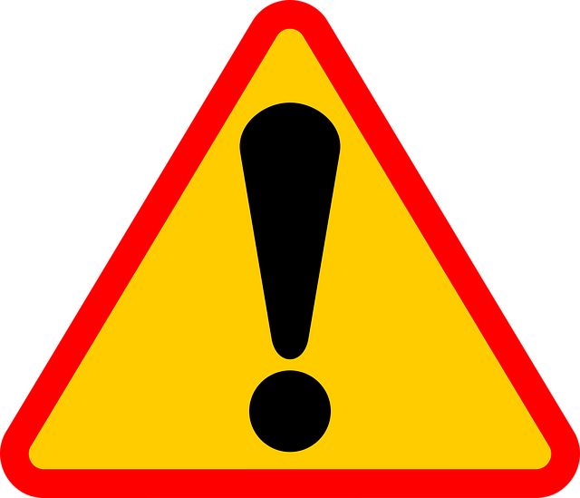 贈与税の注意点を警告する標識のイメージ