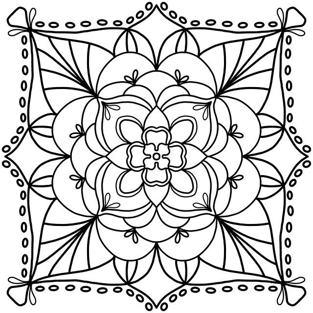 完成した美しい塗り絵