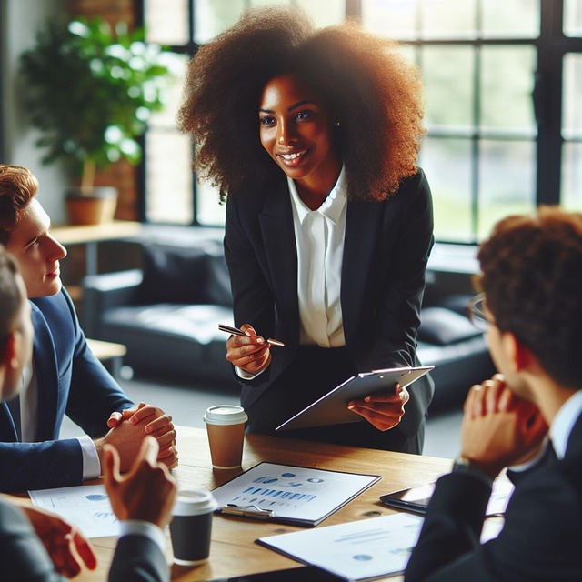 ドラムの練習で注意点を指し示す人