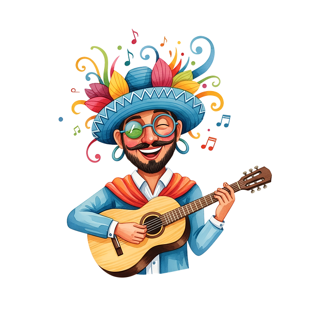 ピカピカに磨かれたギターを笑顔で抱えるギタリスト