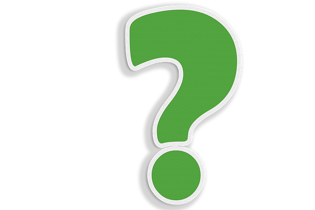 疑問符とフルートのイラスト