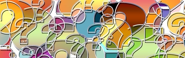 アロマディフューザーに関する疑問を解決するイメージ、吹き出しと疑問符