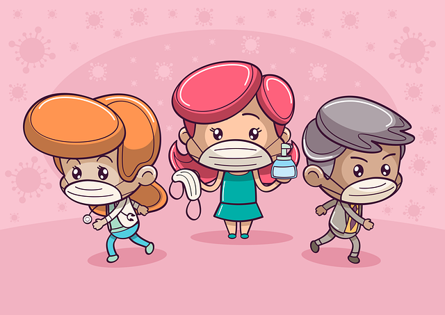 水泳の注意点を説明するイラスト