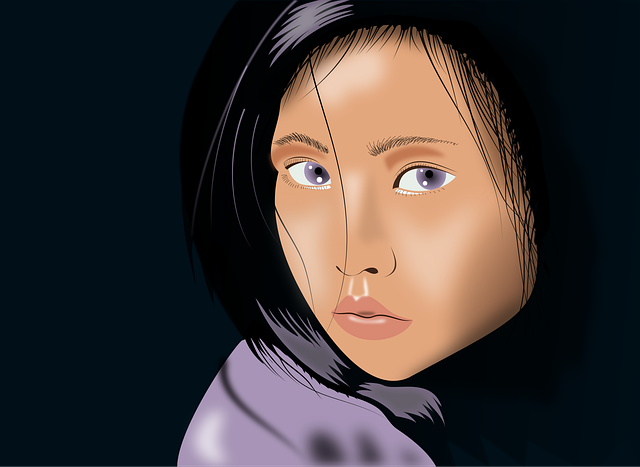 ペンタブレットとPC、イラスト制作のステップを示す図