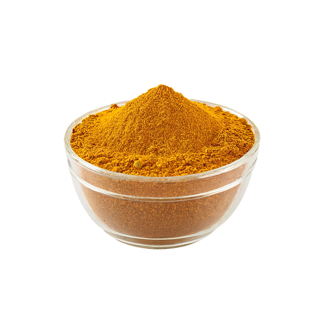 キッチンでスパイスカレーの材料を準備し、調理を進める様子