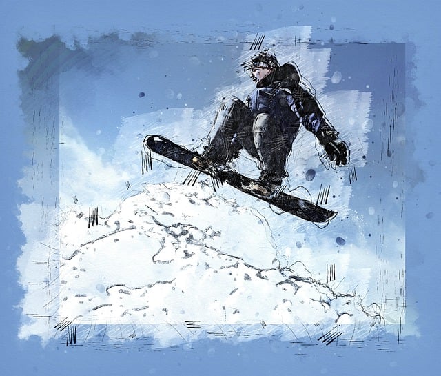 雪山でスノーボードを楽しむ人々のイメージ