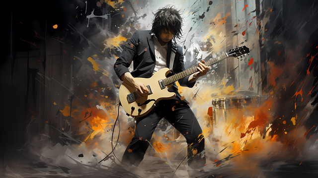 ベースを弾く人が困った顔をしている