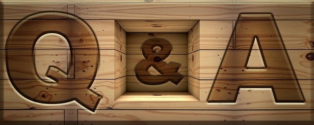 疑問を解決するイメージ、質問と回答の吹き出し