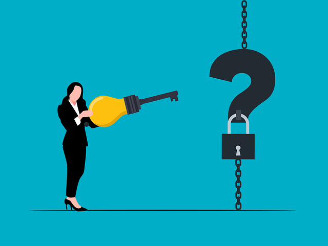 疑問を解決するイメージ、吹き出しとクエスチョンマーク